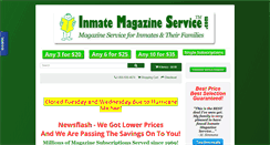 Desktop Screenshot of inmatemagazineservice.com